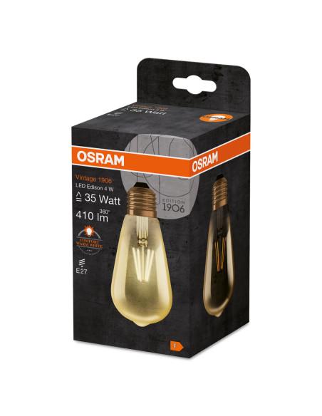 ŻARÓWKA LED 1906 VINTAGE LED EDISON GOLD ST64 4W/2400K 410LM E27 
