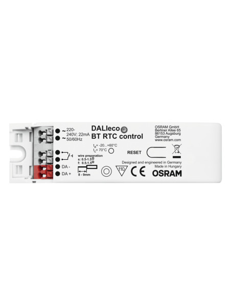 DALI ECO BT RTC UKŁADY STERUJĄCE DO STEROWANIA OŚWIETLENIEM 