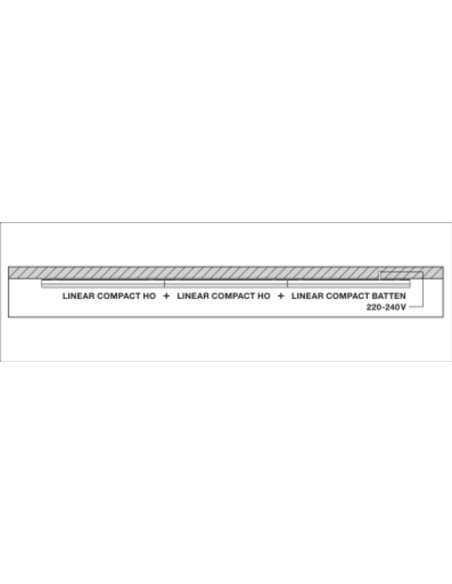 OPRAWA LINIOWA LN COMP SWITCH 1200 14W/3000K 1400LM 
