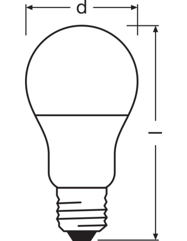 ŻARÓWKA LED CLA60 8,5W 2700K ciepła biała  806LM FR 230V E27 BELLALUX