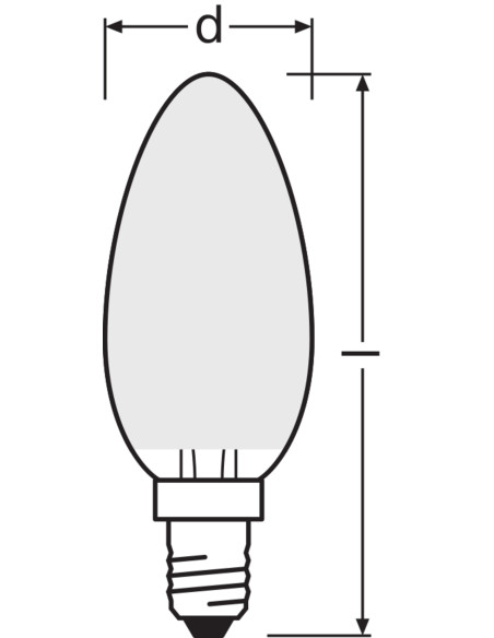ŻARÓWKA LED STAR RF CLB25 2,5W 4000K neutralna biała E14 GL FR  250LM