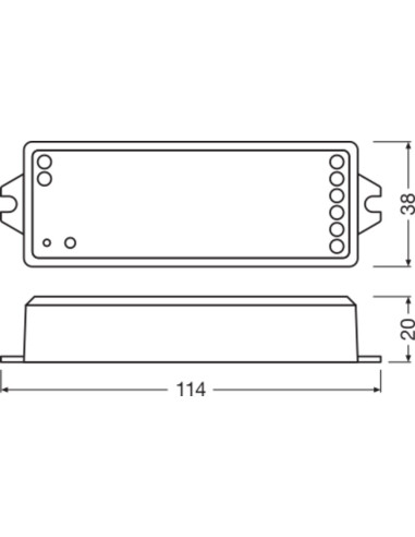 STEROWNIK LC RF CONTROL RGBW/TW Z FUNKCJĄ ŚCIEMNIANIA RADIOWY 