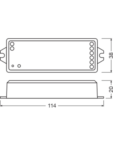 STEROWNIK LC RF CONTROL RGBW/TW Z FUNKCJĄ ŚCIEMNIANIA RADIOWY 