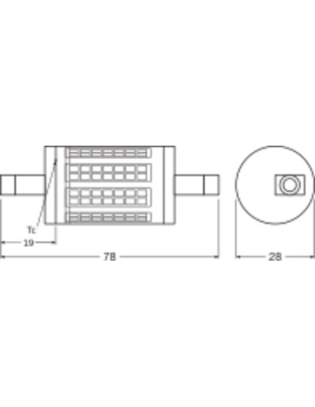 ŻARÓWKA LED PARATHOM LINE 100 11,5 2700K ciepła biała  1521LM 78MM R7S 