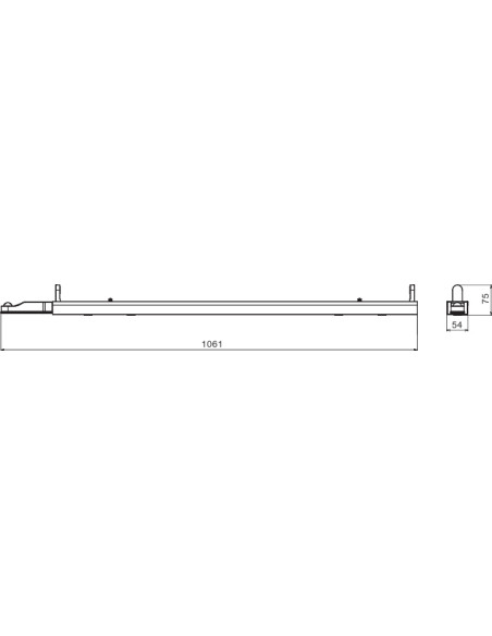 OPRAWA BAKTERIOBÓJCZA LINEAR HOUSING 900 1XTUBE UVC SENSOR BIAŁA 