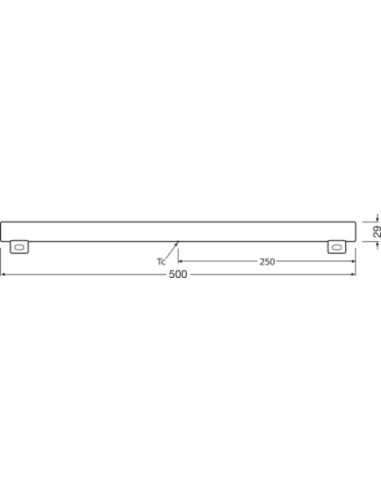 ŻARÓWKA LED LEDINESTRA DIM 7W 2700K ciepła biała  FR S14S 470LM 