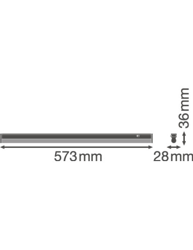 OPRAWA LINIOWA LN COMP SWITCH 600 8W/4000K 800LM 
