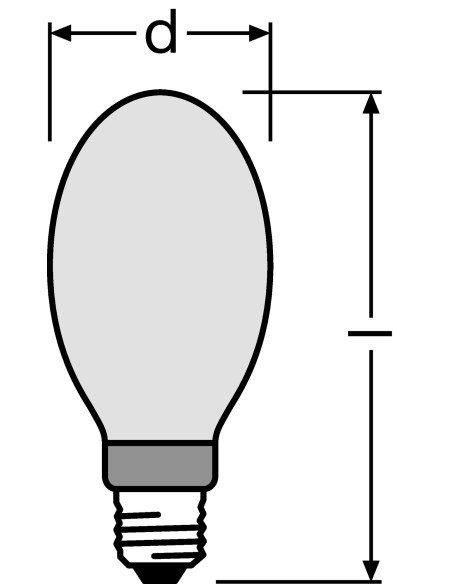 LAMPA HQI E150/WDL E27 MET-HAL.