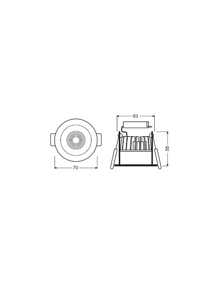 OPRAWA SPOT-DK LED FIX 7W/3000K 230V IP44 