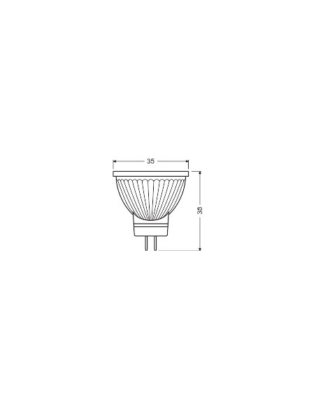 ŻARÓWKA LED LEDSTAR MR11 20 2,5W 2700K ciepła biała  184LM 12V 36° GU4/BLI 