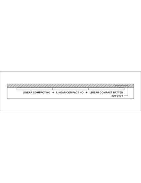 OPRAWA LINIOWA LN COMP HO 600 10W/3000K 1000LM 