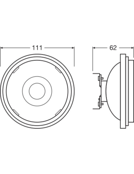 ŻARÓWKA LED PPAR111 50 40° 7,4W 2700K ciepła biała CRI90  12V G53 450LM DIM 