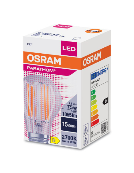 ŻARÓWKA LED PARATHOM RF CLA75 8,5W 2700K ciepła biała  1055LM FIL E27 