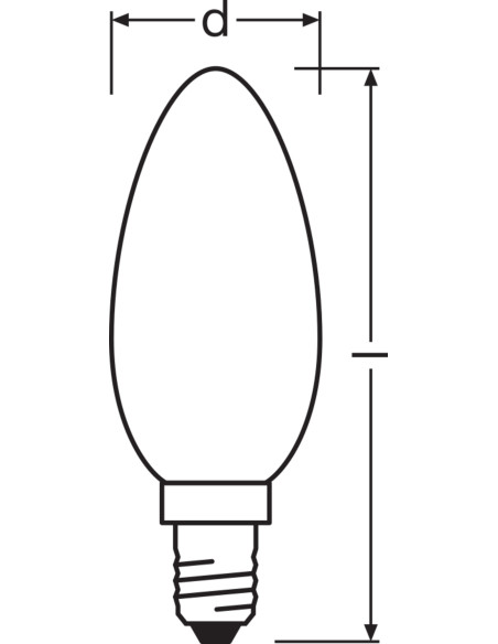 ŻARÓWKA LED PARATHOM RF CLB60 DIM 5,5W 2700K ciepła biała  E14 806LM GL FR 