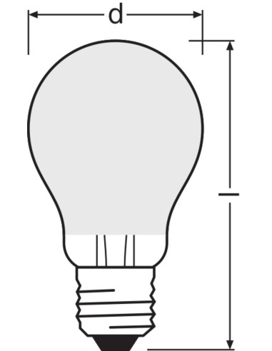 ŻARÓWKA LED PARATHOM RF CLA75 7,5W 2700K ciepła biała  1055LM GL FR E27 