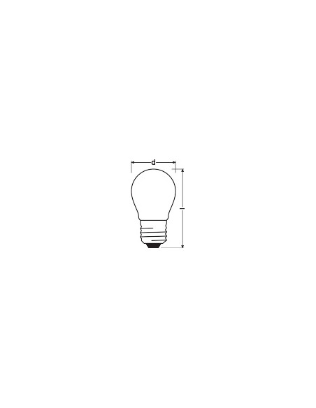 ŻARÓWKA LED PARATHOM RF CLP40 DIM 4,8W 2700K ciepła biała  470LM FR E27 