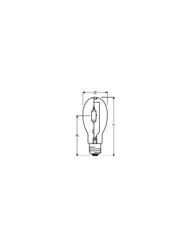 LAMPA HQI E400W/N E40 PRZEZROCZYSTA MET-HAL.