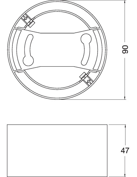 RAMKA DO DOWNLIGHT DL IP44 DN 90 