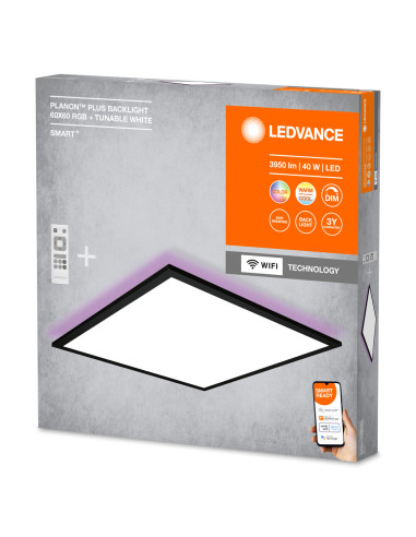 OPRAWA SMART WIFI PLANON PLUS 600X600 40W 2700LM REM RGB 3000K...6500K TW PANEL BACKLIGHT 