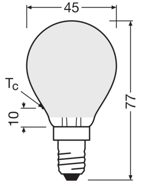 ŻARÓWKA LED STAR RF CLP25 2,5W 2700K ciepła biała E14 GL FR 250LM 