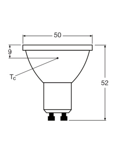 ŻARÓWKA LED P Spot PAR16 GL 100 36° 9,6W 4000K neutralna biała  GU10 750LM 