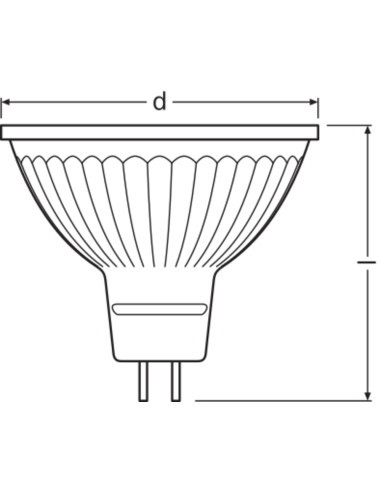 ŻARÓWKA LED SSTAR MR16 DIM 20 3,4W 2700K ciepła biała CRI90  230LM 36° 12V GU5.3 