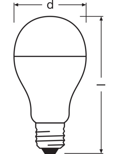 ŻARÓWKA LED VALUE CLA150 19W 4000K neutralna biała  2500LM 230V FR E27 