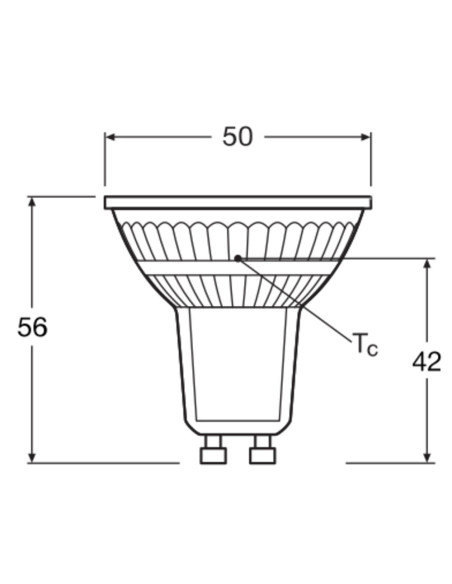 ŻARÓWKA LED P Spot PAR16 GL 30 120° 4,3W 4000K neutralna biała  GU10 350LM 