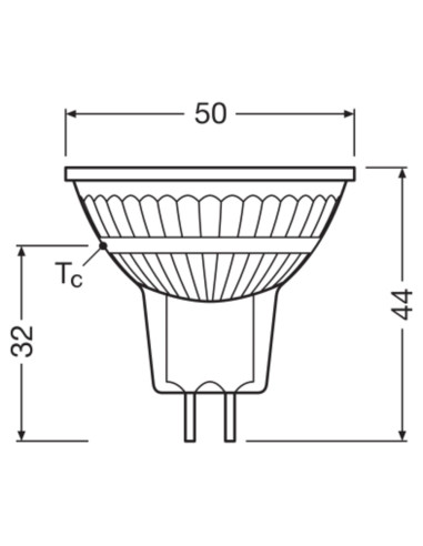 ŻARÓWKA LED STAR MR16 20 2.6W 2700K ciepła biała  230LM 36°12V GU5.3 GLASS 