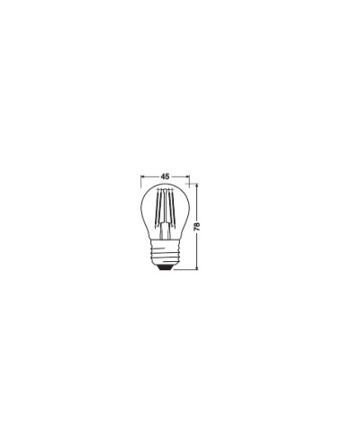 ŻARÓWKA LED COMFORT/SUPERIOR CLP40 DIM 3,4W 4000K neutralna biała CRI90  FIL E27 