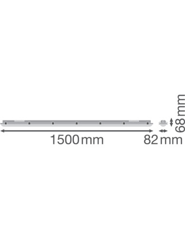OPRAWA HERMETYCZNA DAMPPROOF EMERGENCY 1500 58W/4000K 8000LM WT IP65 