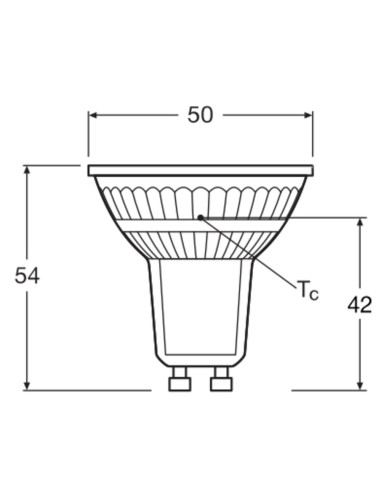 ŻARÓWKA LED P Spot PAR16 GL 35 36° 2,6W 2700K ciepła biała  GU10 230LM 