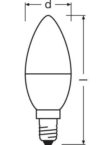 ŻARÓWKA V LED PCR CLB40 FR 4,9W 4000K neutralna biała  E14 470LM /5017/ 