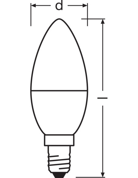 ŻARÓWKA V LED PCR CLB40 FR 4,9W 4000K neutralna biała  E14 470LM /5017/ 
