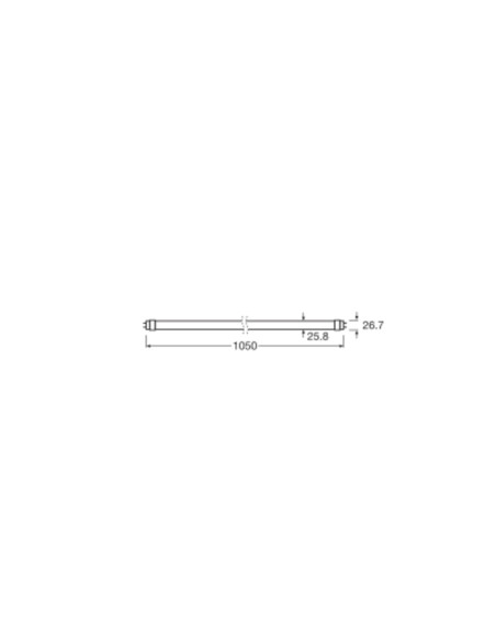 ŚWIETLÓWKA LED V ST8-1.0M LEDTUBE T8 EM 1050 11.6W 6500K zimna biała  1400LM TUBA LED 