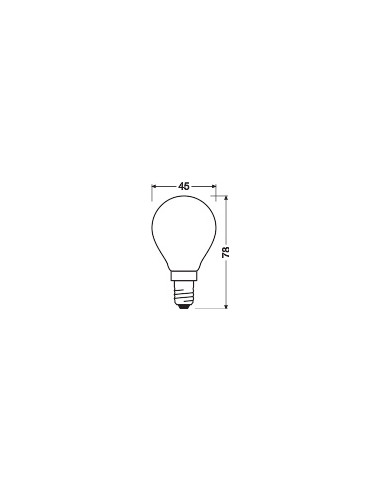 ŻARÓWKA LED P CLP40 DIM 4,8W 2700K ciepła biała  E14 FIL GL FR 470LM 