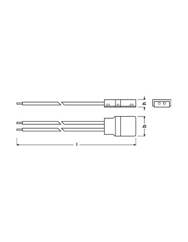 LS AY-CP/P2/500/P 50X2 ZŁĄCZA DO PASKÓW LED FS2