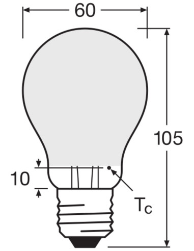ŻARÓWKA LED P CLA60 6,5W 4000K neutralna biała  E27 FIL GL FR 806LM 