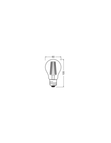 ŻARÓWKA LED S ENERGY EFFICIENCY CLA40 2.2W 3000K ciepła biała E27 FIL CL 470LM KLASA A  