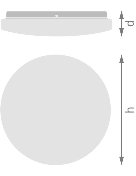 PLAFON LED CEILING  ROUND 325 SENSOR DZWIĘKU 24W 4000K neutralna biała IP44 