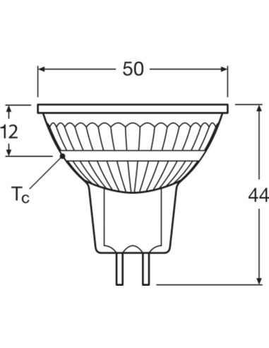 ŻARÓWKA LED S SPOT MR16 GL 20 36° DIM 3,6W 3000K ciepła biała CRI90 GU5.3 12V 230LM 