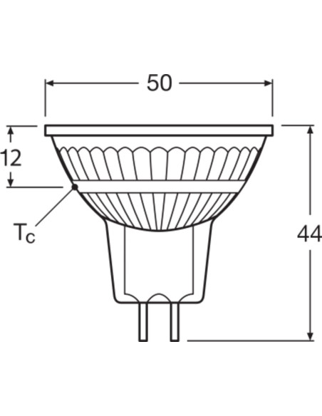ŻARÓWKA LED S SPOT MR16 GL 20 36° DIM 3,6W 3000K ciepła biała CRI90 GU5.3 12V 230LM 