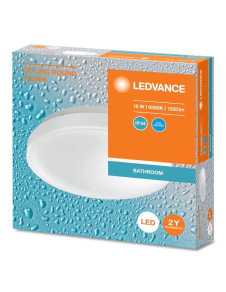PLAFON LED CEILING  ROUND 255 18W 6500K zimna biała IP44 