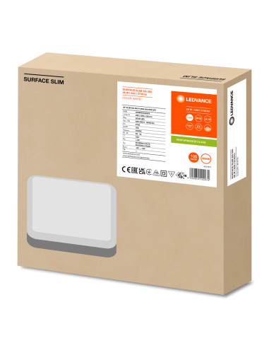 PLAFON SURFACE SLIM SQ 260 P 26W 4000K neutralna biała IP65 IK10 