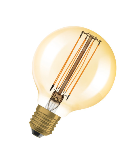 ŻARÓWKA LED 1906 VINTAGE GLOBE80 GOLD40 5,8W/822 FIL 470LM E27 