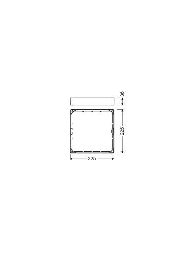 RAMKA DO DOWNLIGHT DL SLIM FRAME SQ210 WT 