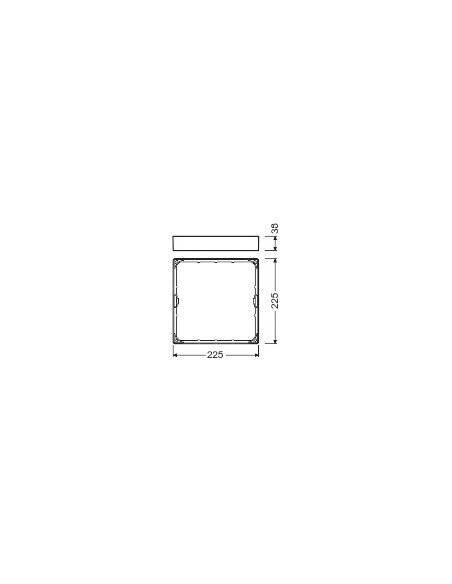 RAMKA DO DOWNLIGHT DL SLIM FRAME SQ210 WT 