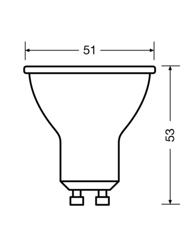 ŻARÓWKA LED PPAR16 80 60° 6.9W 2700K ciepła biała  575LM GU10 GLASS 