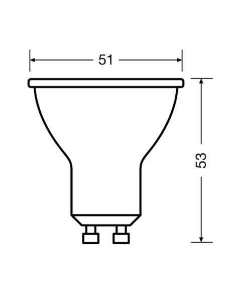 ŻARÓWKA LED PPAR16 80 60° 6.9W 2700K ciepła biała  575LM GU10 GLASS 
