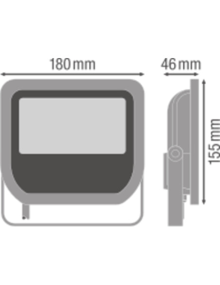 NAŚWIETLACZ FLOOD LED 50W/3000K 5250LM WT 100DEG IP65 